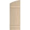 Ekena Millwork Sandblasted 3 Board Joined Board-n-Batten w/Elliptical Top Faux Wood Shutters, 16 1/2W x 28H, PR SHUBJL16X28SDPR - alternate 2
